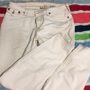 All white true religion jeans